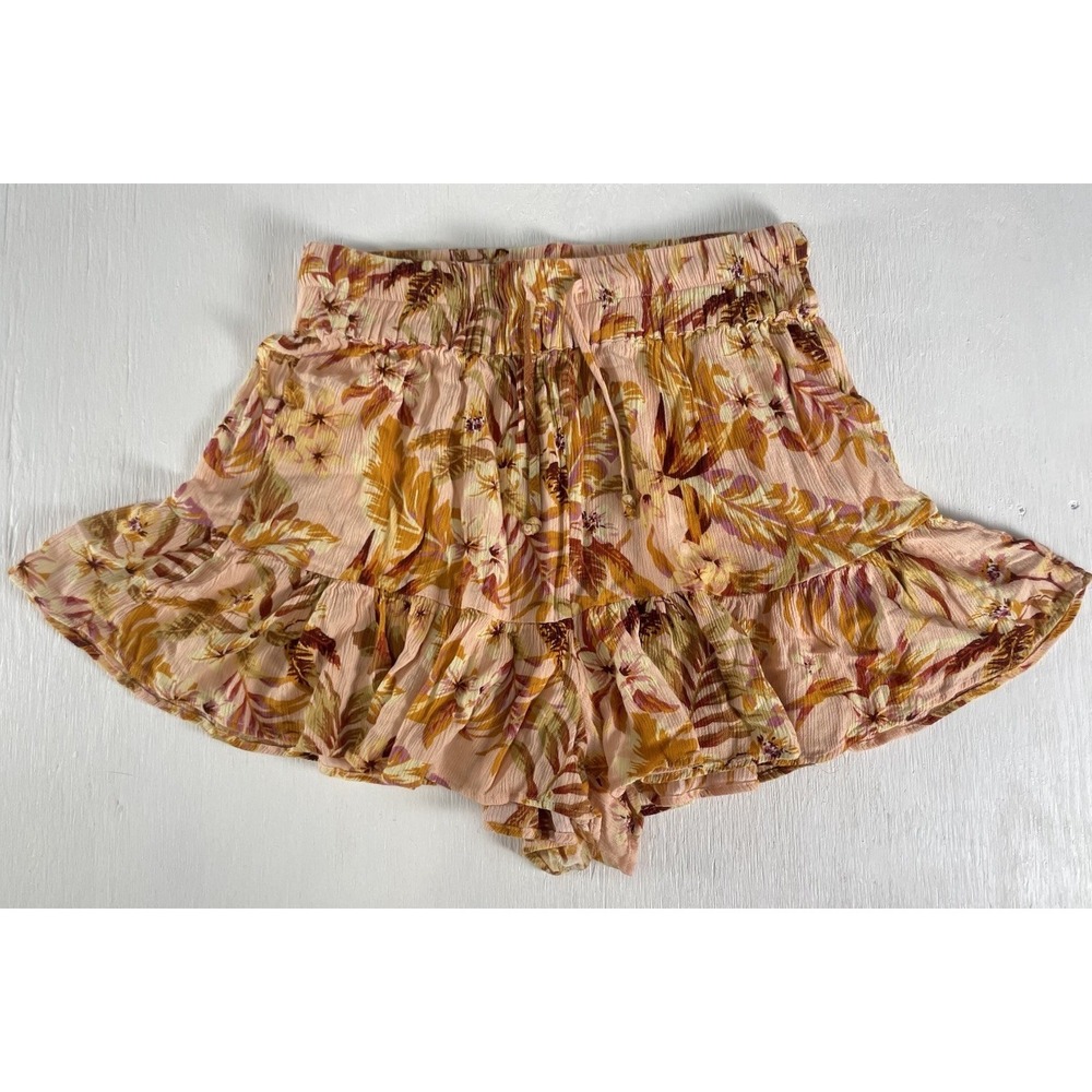 Rip Curl Always‎ Summer Gypsy Life Floral Short Skirt Skort Women's Size S Swing